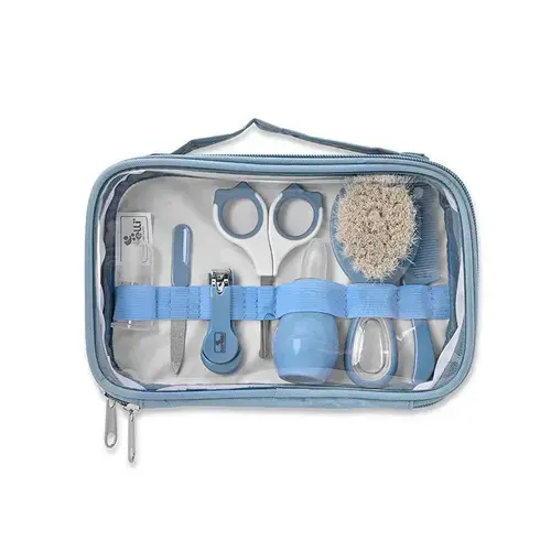 Set de ingrijire bebelusi Lorelli, 7 produse esentiale, 0 luni+, Albastru