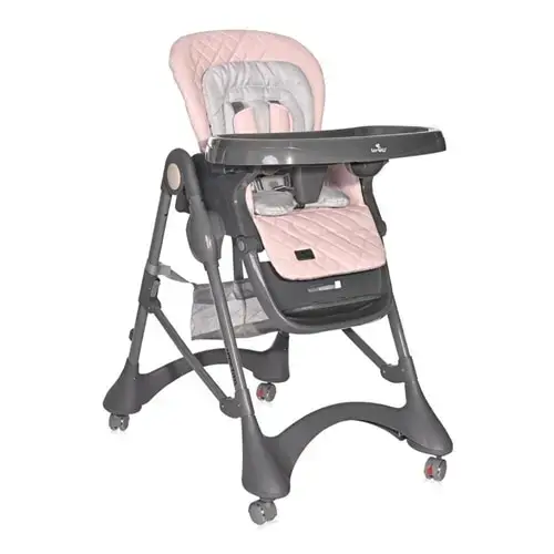 Scaun de masa Lorelli Appetito Pink, 6 luni - 2 ani, greutate maxima suportata 15 Kg