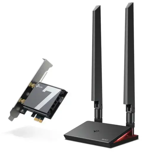 Placa de retea wireless TP-LINK TBE550E, Tri-Band, Wi-Fi 7