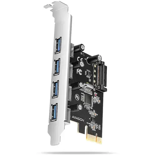 Adaptor Axagon PCEU-430RS, PCIe controller, 4x ext. USB-A 5Gbps