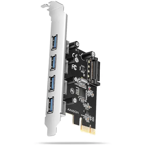 Adaptor Axagon PCEU-430RS, PCIe controller, 4x ext. USB-A 5Gbps