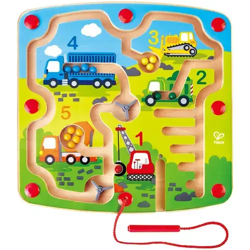 Set de joaca Hape, Labirint magnetic - Constructii si numere