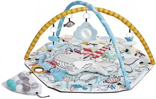 Covoras interactiv 2 in 1 pentru copii Kinderkraft KPSMSE00MUL0000, Multicolor