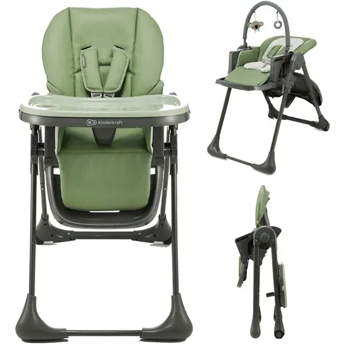 Scaun de masa Kinderkraft Tummie, reglabil, greutate maxima suportata15 Kg, Verde