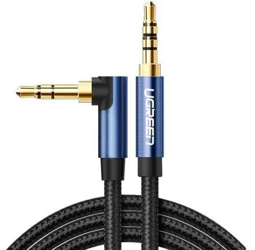 Cablu Audio 3.5mm - 3.5mm UGREEN AV112, 1m, Albastru
