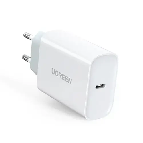 Incarcator Retea USB UGREEN CD127, 30W, 1 X USB Tip-C, Alb