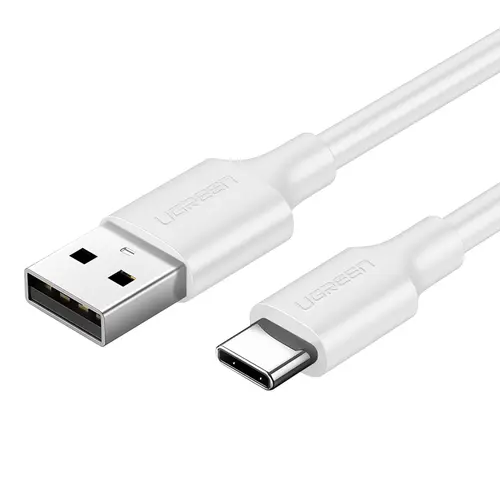 Cablu Date si Incarcare USB la USB Type-C UGREEN US287, 1 m, 3A, Alb