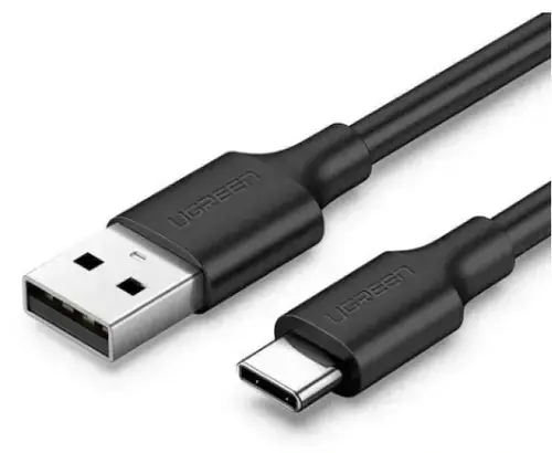 Cablu Date si Incarcare USB-A - USB-C UGREEN US287, 20W, 0.25m, Negru