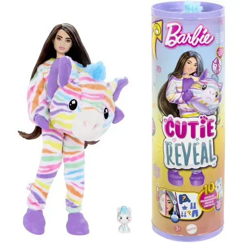 Papusa Barbie Cutie Reveal - Zebra
