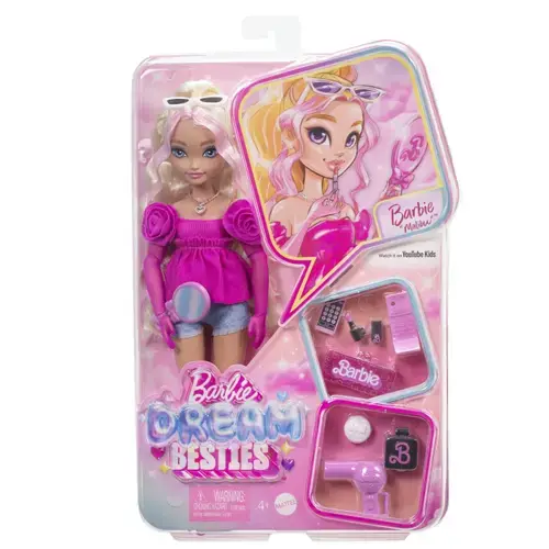 Papusa Barbie Dream Besties Malibu, cu accesorii