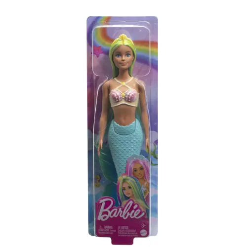 Papusa Barbie Dreamtopia - Sirena cu corset galben si coada albastra