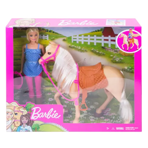 Set de joaca Barbie  Papusa si cal