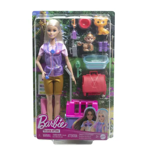 Set de joaca Barbie You can be, animalutele din jungla