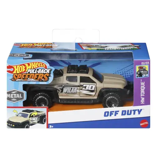 Masinuta Hot Wheels Pull-Back Speeders - Off Duty, 1:43