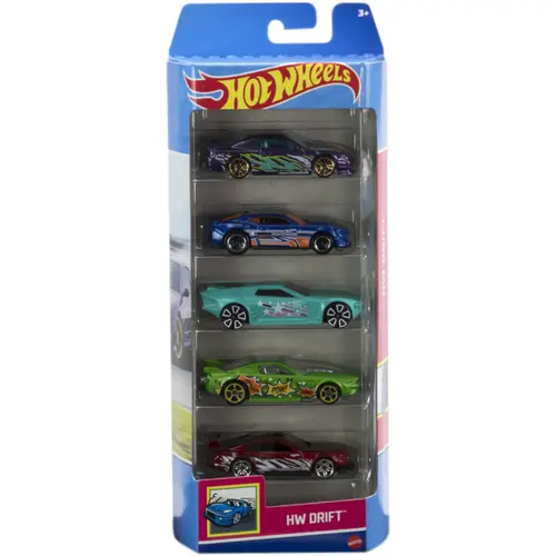 Set 5 masinute Hot Wheels, Hw Drift