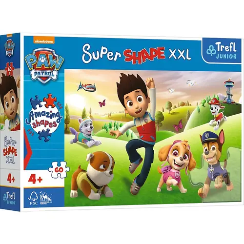 Puzzle Trefl Junior Super Shape XXL Paw Patrol, 60 piese