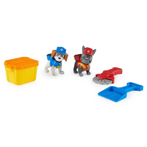 Set de joaca Paw Patrol Rubble Crew, Charger si Wheeler