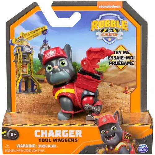 Figurina Paw Patrol Rubble and Crew, Charger, 5 cm