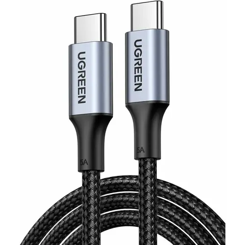 Cablu Ugreen USB-C la USB-C 100W, Super Fast Power Delivery, 1m, Negru