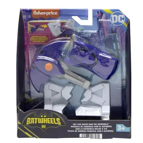 Masinuta Fisher Price Batwheels cu lansator,  1:55