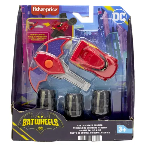 Masinuta Fisher Price Batwheels cu lansator,  1:55