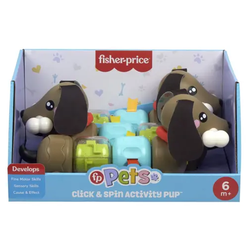 Jucarie cu activitati Fisher Price Catelus Click and Spin