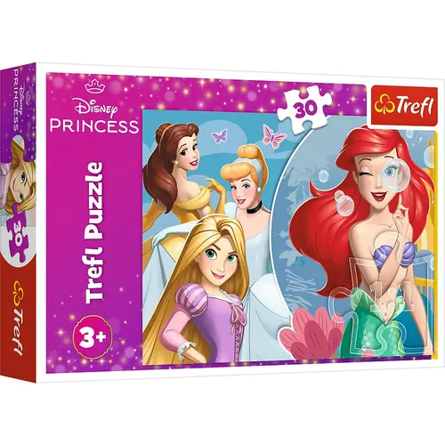 Puzzle Trefl Disney Princess, Printese Fericite, 30 piese