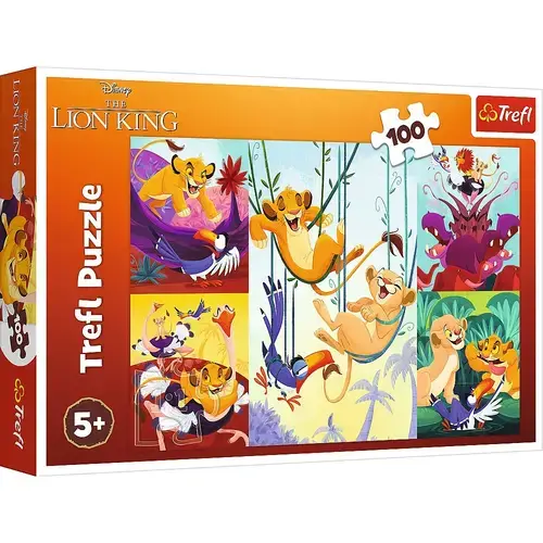 Puzzle Trefl Disney Lion King, Curajosul rege, 100 piese