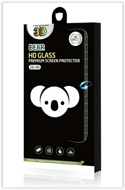 Folie de protectie Ecran Bear HD pentru Apple iPhone 16 Pro, Sticla Securizata, Full Glue, Neagra