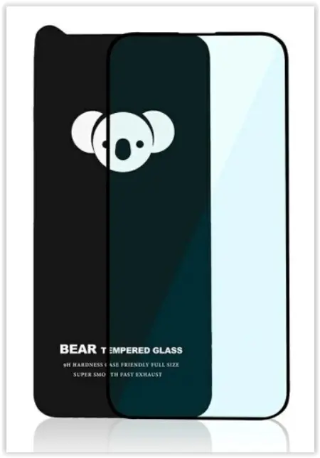 Folie de protectie Ecran Bear HD pentru Apple iPhone 16 Pro Max, Sticla Securizata, Full Glue, Neagra