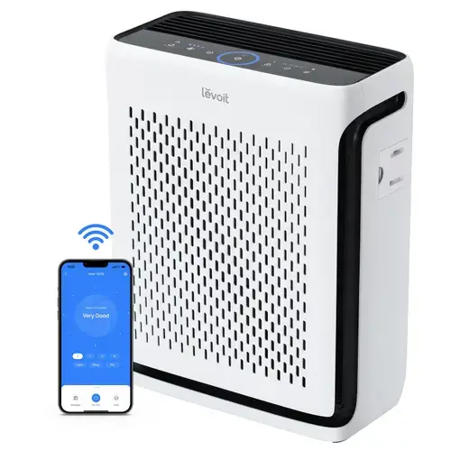Purificator aer LEVOIT Vital 100S Smart LAP-V102S-WEU, True HEPA, 32W, Control inteligent, nivel zgomot 23 – 52 dB