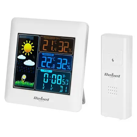 Statie meteo wireless REBEL URZ3498, senzor exterior