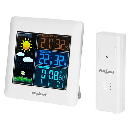 Statie meteo wireless REBEL URZ3498, senzor exterior