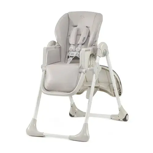 Scaun de masa Kinderkraft Yummy, Greutate maxima suportata 15 Kg, Gri
