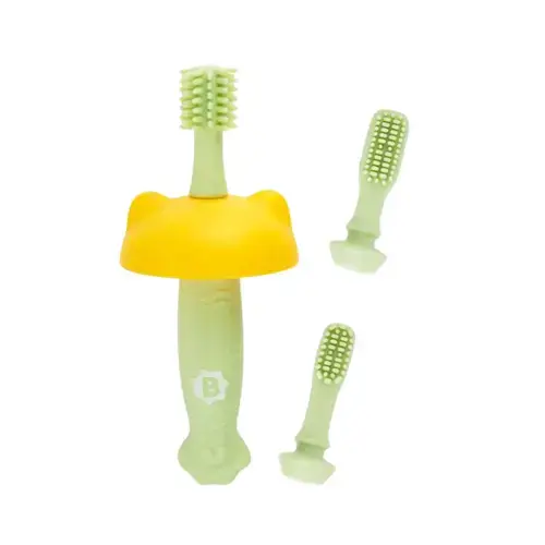 Periuta de dinti din silicon pentru bebelusi Badabulle B032006, 6 luni+