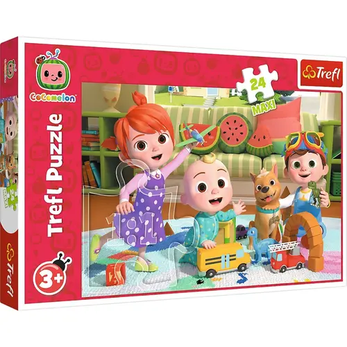 Puzzle Maxi Trefl Cocomelon Gata de aventura, 24 piese