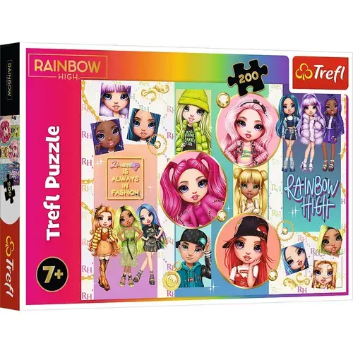 Puzzle Trefl Papusile Rainbowhigh, 200 piese