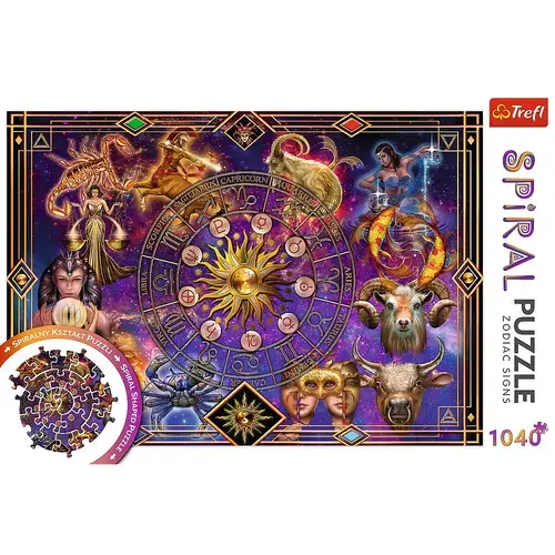 Puzzle Trefl Spiral Semne Zodiacale, 1040 piese