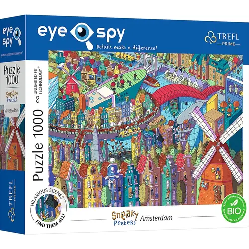 Puzzle Trefl UFT Eye Spy, Amsterdam, 1000 piese
