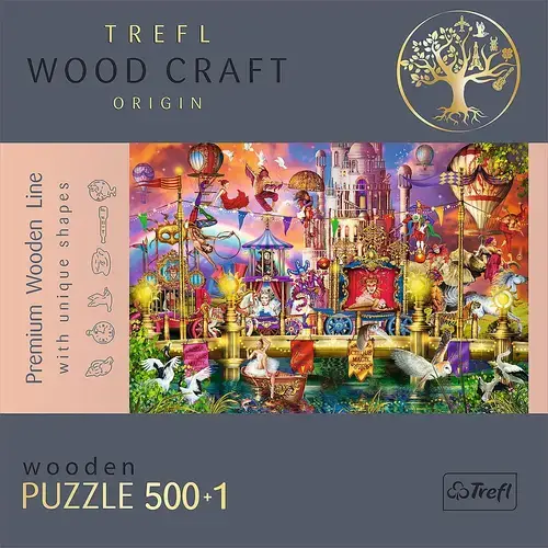Puzzle din lemn Trefl  Wood Craft, Lumea magica, 500+1 piese