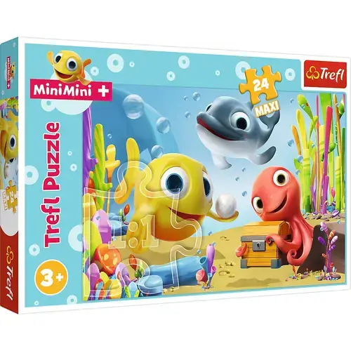 Puzzle Trefl Maxi Pestisorii Fericiti, 24 piese