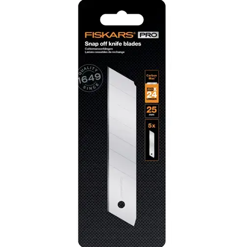 Set de 5 lame segmentate Fiskars CarbonMax, 25 mm