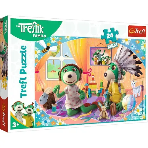 Puzzle Trefl Maxi  Treflik Familia Fericita, 24 piese