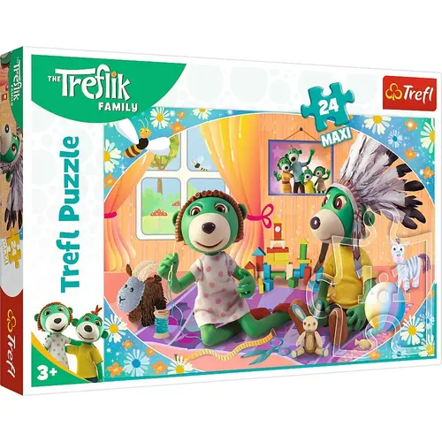 Puzzle Trefl Maxi  Treflik Familia Fericita, 24 piese