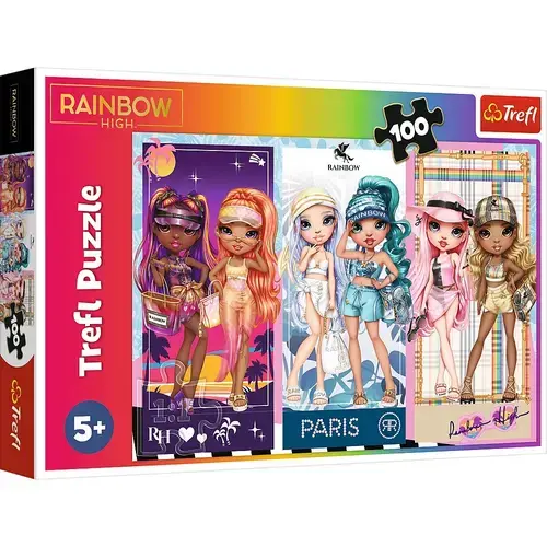 Puzzle Trefl Rainbow High, Papusi deosebite, 100 piese