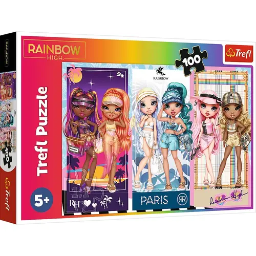 Puzzle Trefl Rainbow High, Papusi deosebite, 100 piese