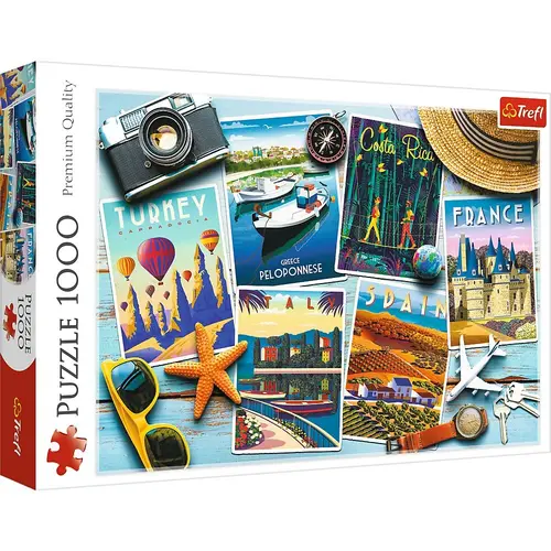 Puzzle Trefl Carti postale, 1000 piese