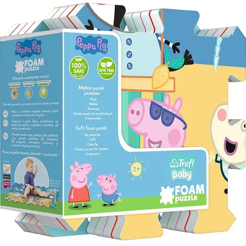 Puzzle spuma Trefl Baby Peppa Pig Summer, 8 piese