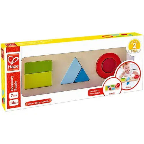 Jucarie din lemn Hape Puzzle geometric