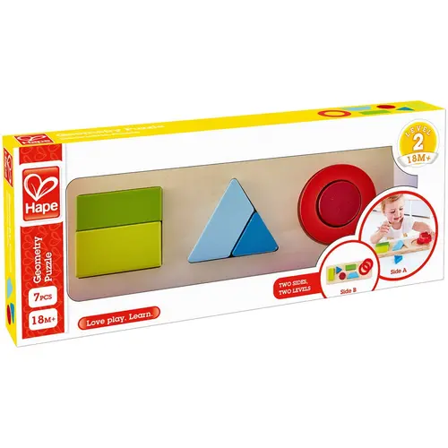 Jucarie din lemn Hape Puzzle geometric